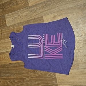 Luke Bryan Women's Knockin Boots Purple Concert Tank Top